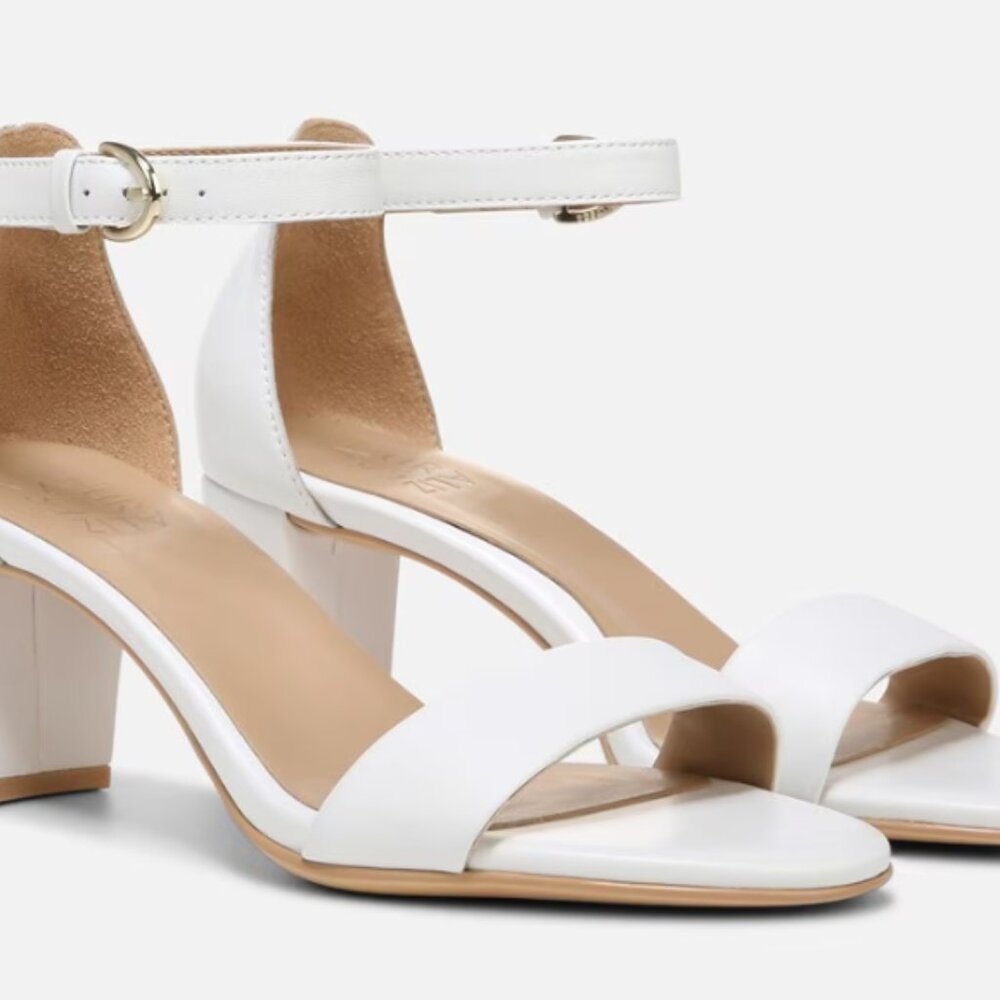Naturalizer VERA DRESS SANDAL - Size 9.5M - White Leather